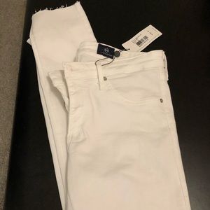 White AG ankle skinny jeans.